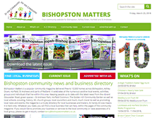 Tablet Screenshot of bishopstonmatters.co.uk